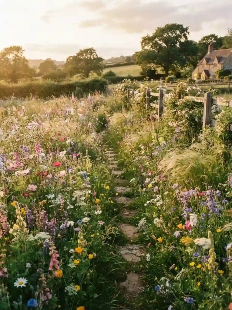 5. Build a Soft and Whimsical Wildflower Garden
