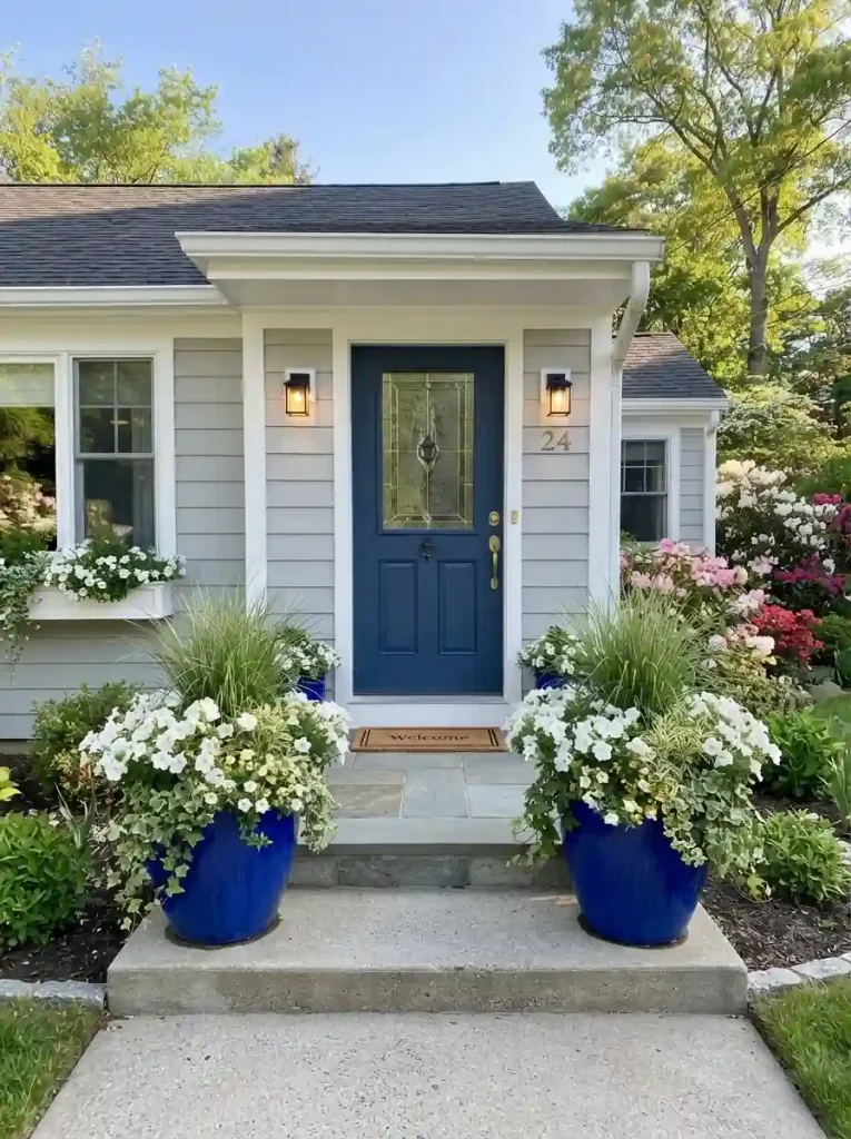 5. Flank the Entry with Statement Planters