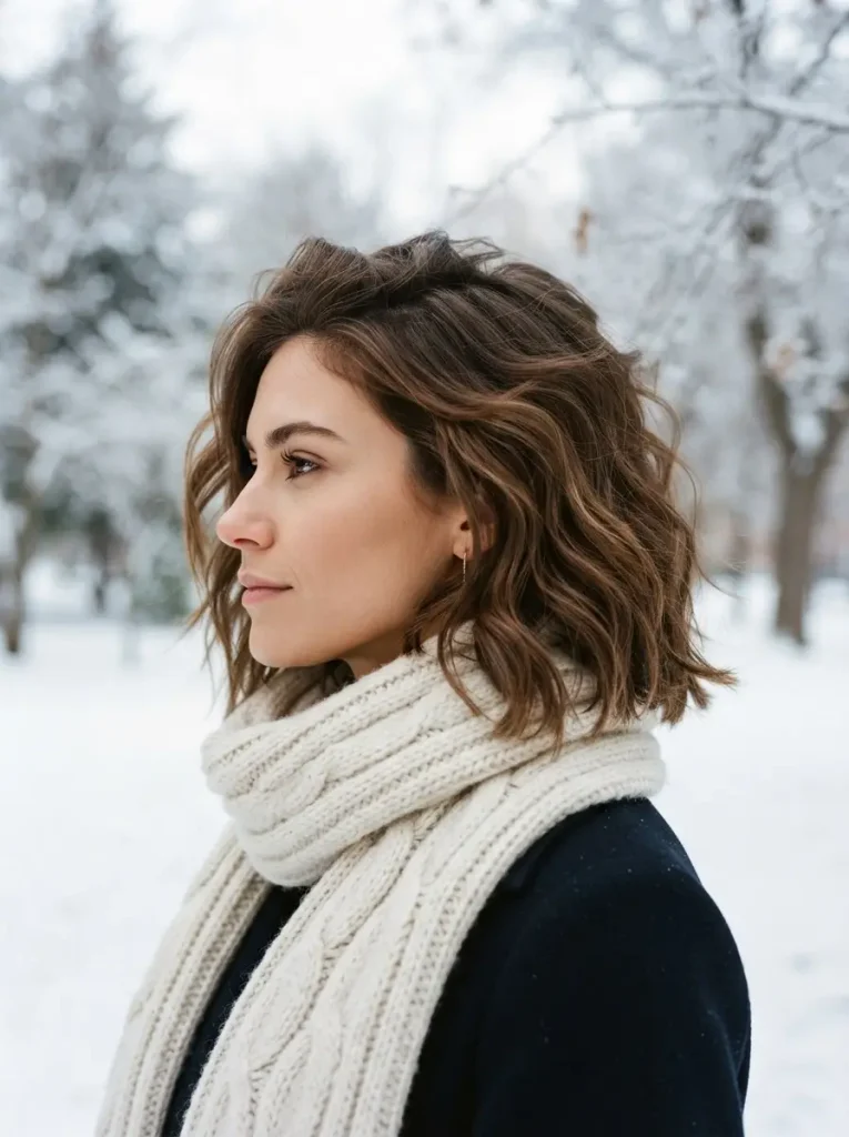 5. Textured Lob (Long Bob)