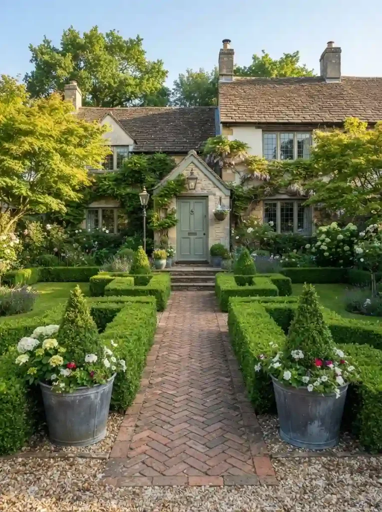 6. Build a Boxwood or Holly Hedge