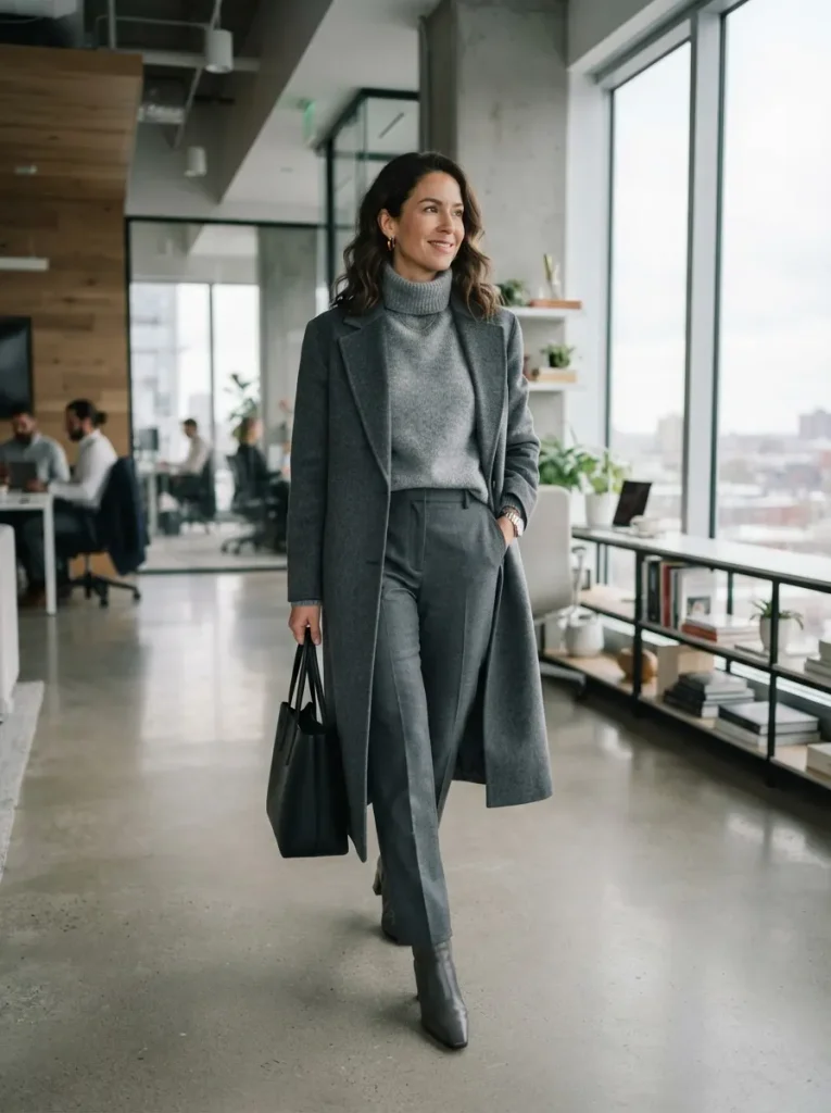 6. Monochrome Gray Workwear