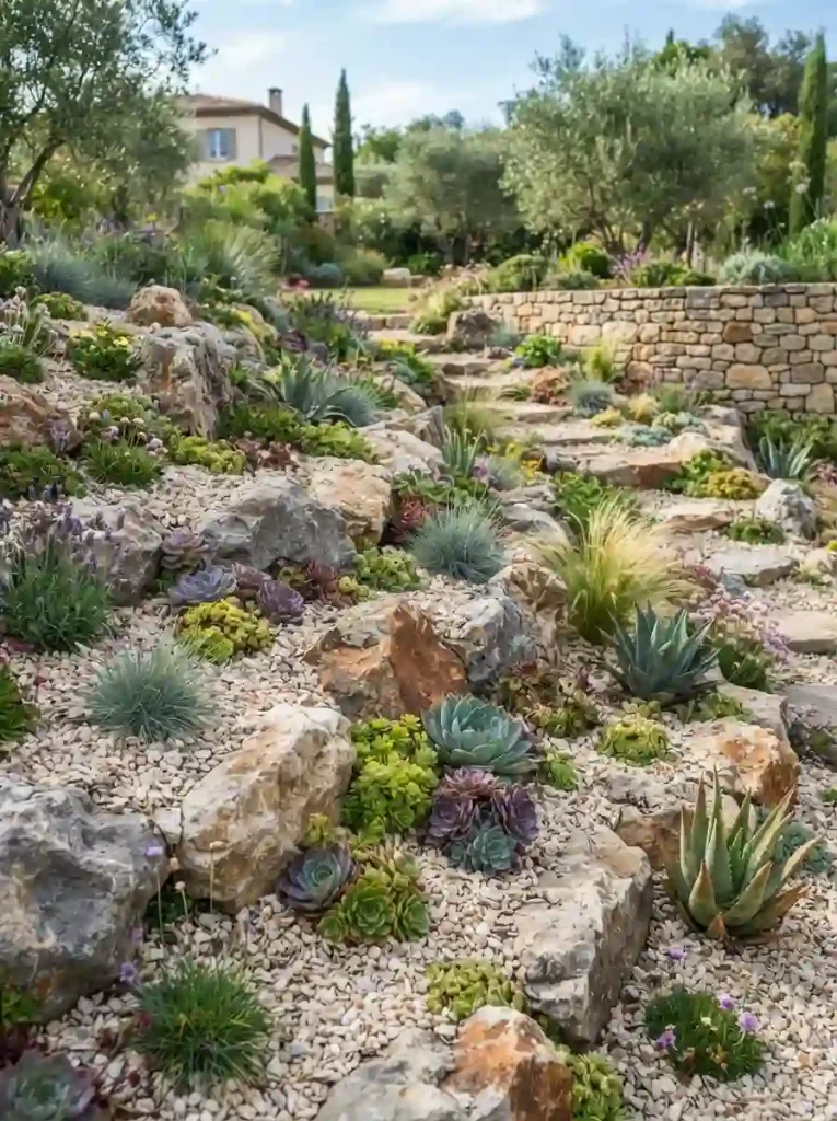 6. Install a Natural Rock Garden