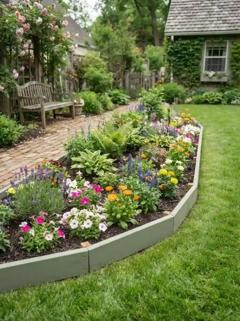 6. Painted Timber Border