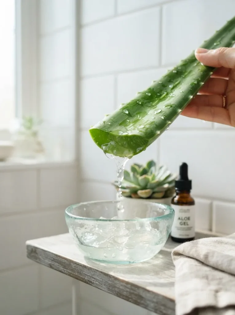 6. Soothe Skin With Aloe Vera Gel