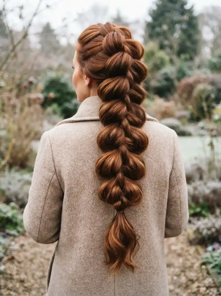 7. Chunky Pull-Through Braid for Extra Volume