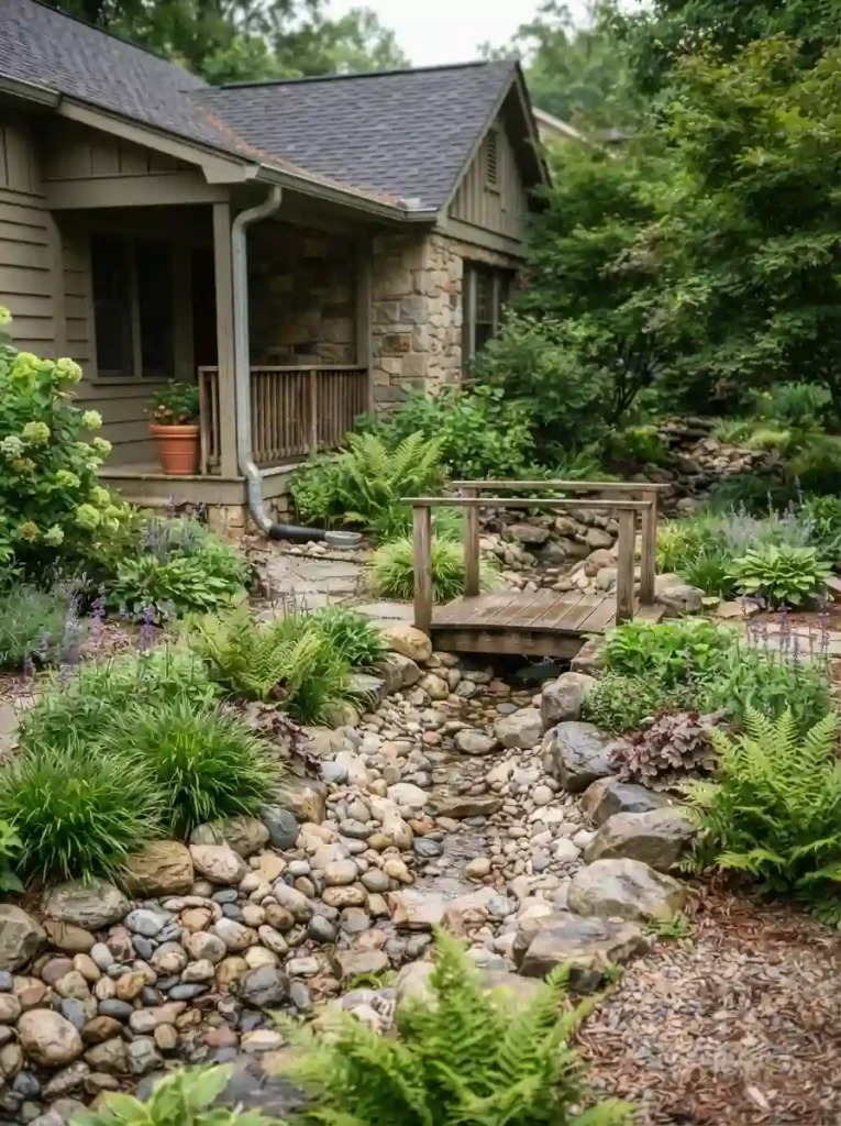 7. Create a Dry Creek Bed for Drainage