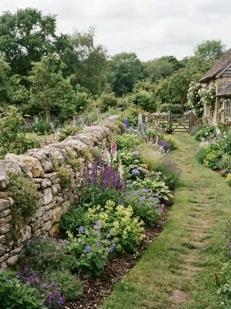 7. Create a Low Fieldstone Garden Wall