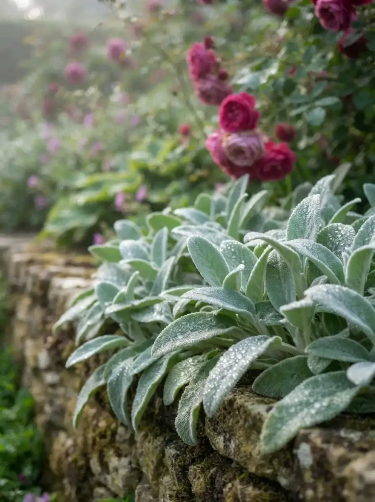 7. Edge Beds with Lamb's Ear