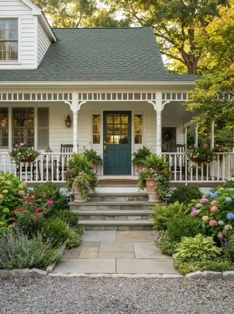 7. Give the Porch a Green Frame