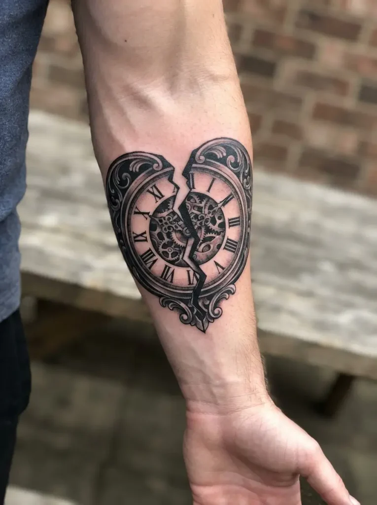 8. Broken Heart With a Clock