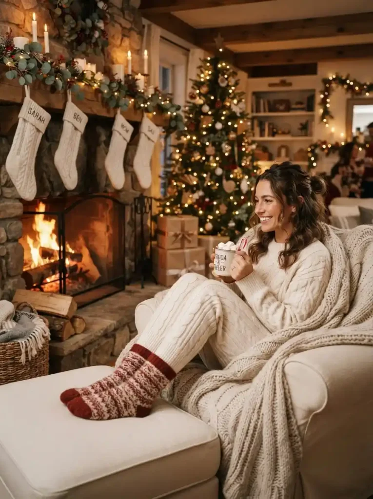 8. Cozy Cream Knit Co-ord Set
