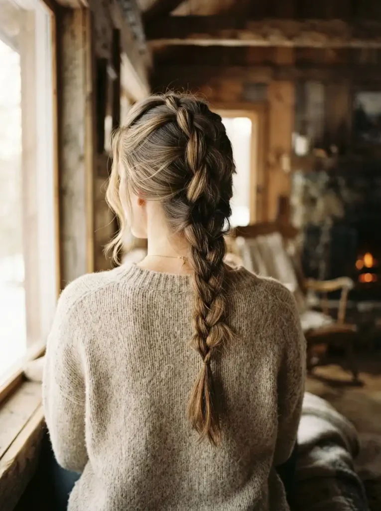 8. French Braid with a Soft, Relaxed Finish