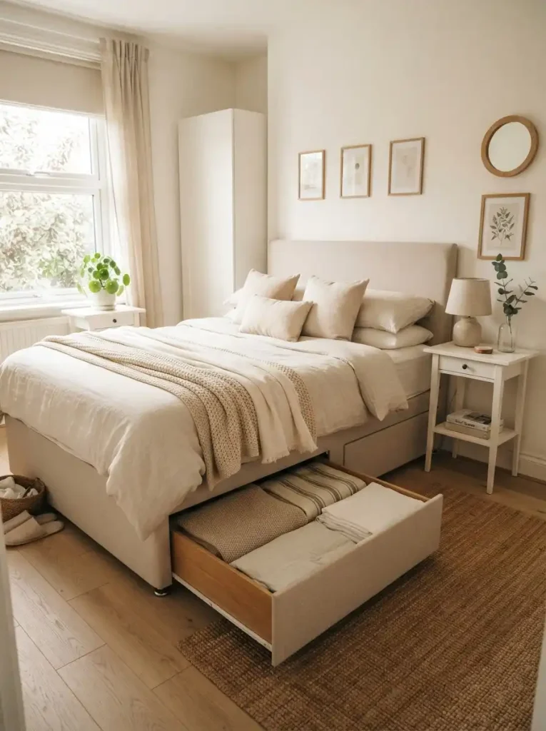8. Maximize Space With a Storage Bed