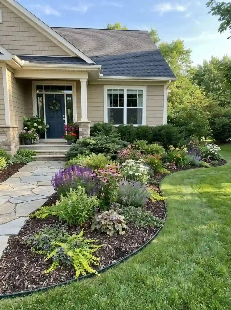 9. Create a Mulched Foundation Garden