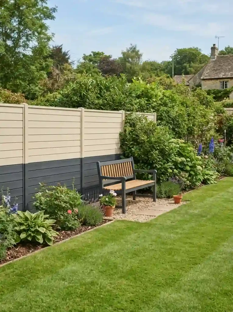 9. DIY Painted Two-Tone Fence