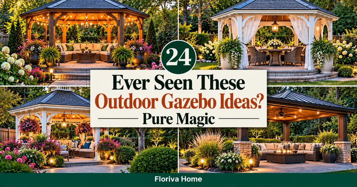 Ever Seen These 24 Outdoor Gazebo Ideas? Pure Magic