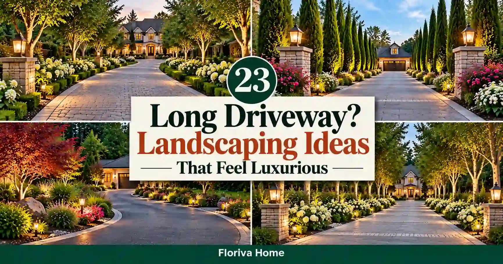 Long Driveway? 23 Landscaping Ideas That Feel Luxurious