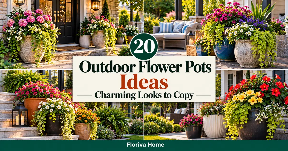 Outdoor Flower Pots Ideas: 20 Charming Looks to Copy