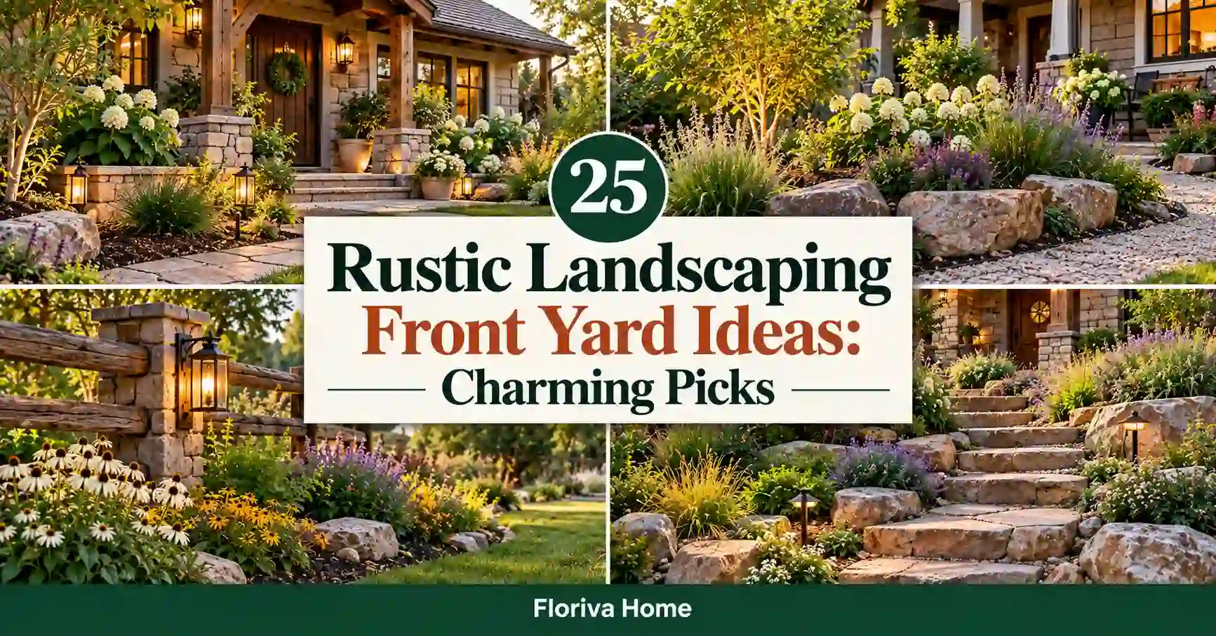 Rustic Landscaping Front Yard Ideas: 25 Charming Picks